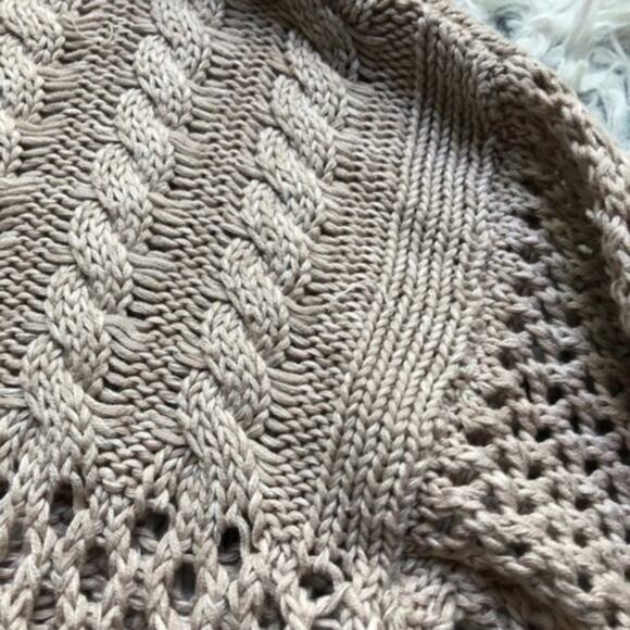 Miracle City Crochet Eyelet Knit Wool Blend Cottagecore Sweater - Picture 6 of 7